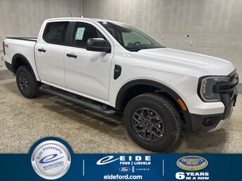 2025 Oxford White Ford Ranger XLT EcoBoost 2.3L I4 GTDi DOHC Turbocharged VCT Engine Automatic Truck 4 Door