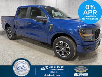 2025 Atlas Blue Metallic Ford F-150 STX 4X4 4 Door Truck 2.7L V6 EcoBoost Engine
