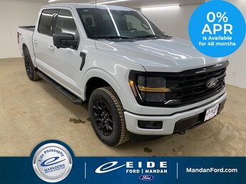 2025 Space White Metallic Ford F-150 XLT Black Appearance 2.7L V6 EcoBoost Engine 4 Door Automatic