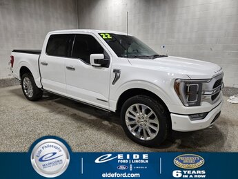2022 Star White Metallic Tri-Coat Ford F-150 Limited Automatic 4X4 3.5L PowerBoost Full-Hybrid V6 Engine