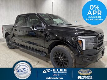 2025 Agate Black Metallic Ford F-150 Lariat Black Appearance 3.5L PowerBoost Full-Hybrid V6 Engine Automatic 4X4 Truck 4 Door