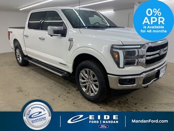 2025 Star White Metallic Tri-Coat Ford F-150 Lariat Chrome 3.5L PowerBoost Full-Hybrid V6 Engine Truck 4 Door