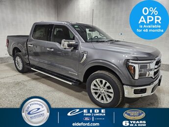 2025 Carbonized Gray Metallic Ford F-150 Lariat Chrome Automatic 4 Door Truck 4X4 3.5L PowerBoost Full-Hybrid V6 Engine