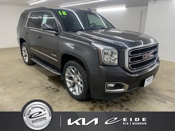 2018 Satin Steel Metallic GMC Yukon SLT EcoTec3 5.3L V8 Engine 4X4 SUV Automatic