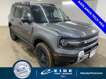 2025 Carbonized Gray Metallic Ford Bronco Sport Badlands Automatic SUV 4X4 EcoBoost 2.0L I4 GTDi DOHC Turbocharged VCT Engine