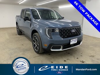 2025 Azure Gray Metallic Tri-Coat Ford Maverick Lariat Truck Automatic EcoBoost 2.0L I4 GTDi DOHC Turbocharged VCT Engine