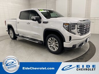 2024 White Frost Tricoat GMC Sierra 1500 Denali Truck Automatic EcoTec3 5.3L V8 Engine 4X4