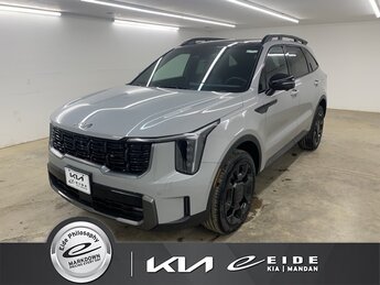 2025 Wolf Gray Kia Sorento X-Line SX Prestige Automatic 2.5L I4 DGI Turbocharged DOHC 16V LEV3-SULEV30 281hp Engine 4 Door SUV AWD