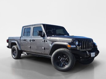2021 Granite Crystal Metallic Clearcoat Jeep Gladiator Sport 4 Door 4X4 3.0L V6 Turbodiesel Engine Automatic Truck