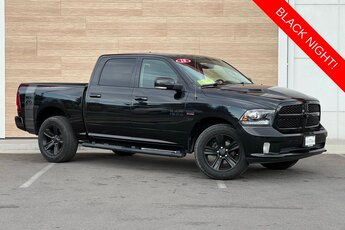 2018 Ram 1500 Night 4 Door HEMI 5.7L V8 Multi Displacement VVT Engine Truck