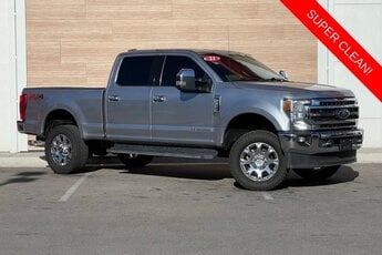 2021 Iconic Silver Metallic Ford Super Duty F-250 SRW Lariat Power Stroke 6.7L V8 DI 32V OHV Turbodiesel Engine 4X4 Truck