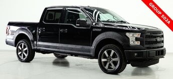 2016 Shadow Black Ford F-150 Lariat 4 Door 3.5L V6 Engine 4X4 Truck