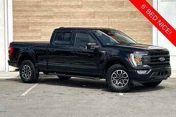 2021 Agate Black Metallic Ford F-150 Lariat Truck 3.5L V6 EcoBoost Engine 4 Door 4X4 Automatic