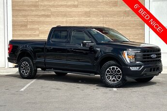 2021 Agate Black Metallic Ford F-150 Lariat Truck 3.5L V6 EcoBoost Engine 4 Door 4X4 Automatic