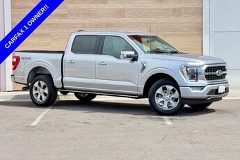 2023 Iconic Silver Metallic Ford F-150 Platinum 4 Door Automatic 4X4 Truck 3.5L V6 EcoBoost Engine