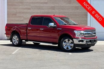 2018 Red Ford F-150 Lariat 3.5L V6 EcoBoost Engine 4X4 Truck 4 Door