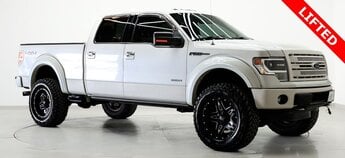 2014 White Platinum Metallic Tri-Coat Ford F-150 Platinum Truck V6 Cylinder Engine 4X4 4 Door Automatic