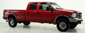 1999 Red Ford Super Duty F-250 Crew Cab 156 XL 4WD 4X4 Truck 4 Door