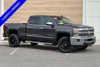 2015 Tungsten Metallic Chevrolet Silverado 2500HD LTZ Duramax 6.6L V8 Turbodiesel Engine Truck Automatic 4X4