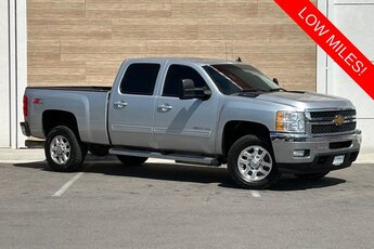 2013 Silver Ice Metallic Chevrolet Silverado 2500HD LTZ Truck Automatic 4X4 4 Door Duramax 6.6L V8 Turbodiesel Engine
