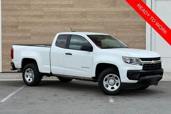 2021 Summit White Chevrolet Colorado Work Truck RWD 2 Door Truck 2.5L I4 DI DOHC VVT Engine Automatic