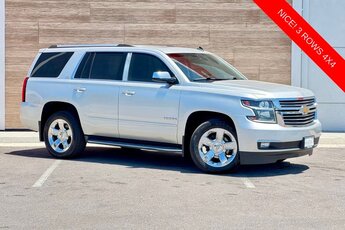 2015 Silver Chevrolet Tahoe LTZ 4X4 Automatic 4 Door EcoTec3 5.3L V8 Engine