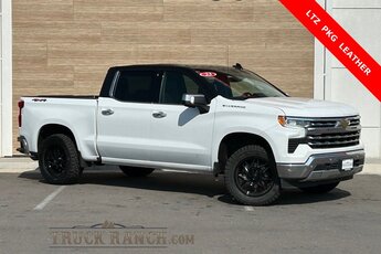 2023 Summit White Chevrolet Silverado 1500 LTZ 4X4 4 Door EcoTec3 5.3L V8 Engine