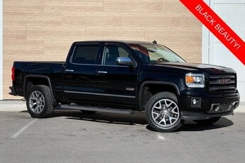 2014 Onyx Black GMC Sierra 1500 SLT 4X4 EcoTec3 5.3L V8 Flex Fuel Engine Truck Automatic 4 Door
