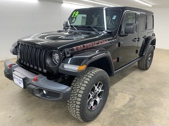 2019 Black Clearcoat Jeep Wrangler Unlimited Rubicon 3.6L V6 24V VVT Engine Automatic 4X4 4 Door SUV