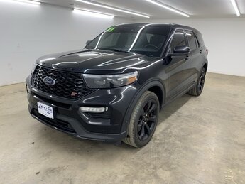 2021 Agate Black Metallic Ford Explorer ST 3.0L EcoBoost V6 Engine SUV 4 Door Automatic
