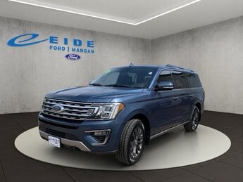 2019 Blue Metallic Ford Expedition Max Limited 4X4 SUV Automatic EcoBoost 3.5L V6 GTDi DOHC 24V Twin Turbocharged Engine 4 Door