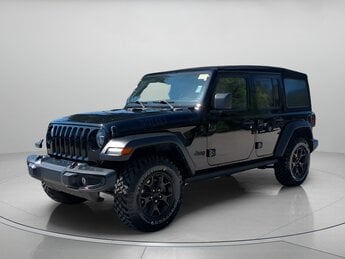 2021 Black Clearcoat Jeep Wrangler Unlimited Willys 4 Door Regular Unleaded V-6 3.6 L/220 Engine SUV 4X4