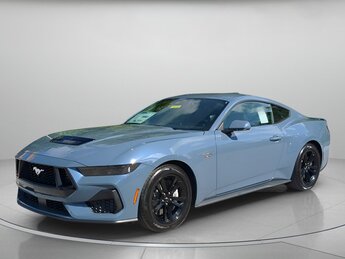 2025 Vapor Blue Metallic Ford Mustang GT 2 Door Premium Unleaded V-8 5.0 L/302 Engine RWD Automatic Car