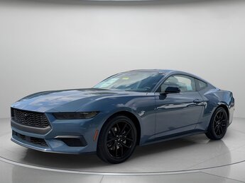 2025 Vapor Blue Metallic Ford Mustang EcoBoost 2 Door RWD Car Intercooled Turbo Premium Unleaded I-4 2.3 L/140 Engine Automatic