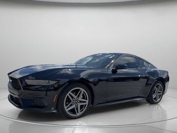 2025 Shadow Black Ford Mustang EcoBoost Car 2 Door RWD Automatic Intercooled Turbo Premium Unleaded I-4 2.3 L/140 Engine