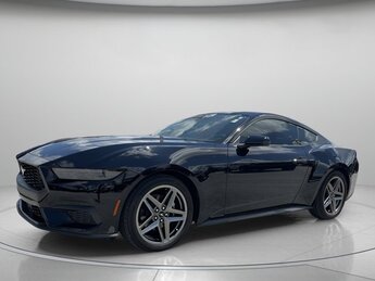 2025 Shadow Black Ford Mustang EcoBoost Car 2 Door RWD Automatic Intercooled Turbo Premium Unleaded I-4 2.3 L/140 Engine