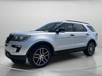 2018 Ingot Silver Metallic Ford Explorer Sport SUV Automatic 4X4 4 Door Twin Turbo Premium Unleaded V-6 3.5 L/213 Engine