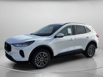 2025 Star White Metallic Tri-Coat Ford Escape PHEV FWD 4 Door Automatic (CVT) Gas/Electric I-4 2.5 L/152 Engine SUV