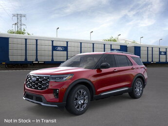 2025 Rapid Red Metallic Tinted Clearcoat Ford Explorer Platinum 4 Door RWD SUV