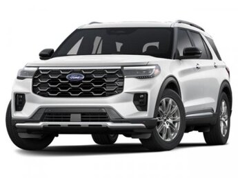 2025 Space White Metallic Ford Explorer Platinum Automatic SUV 4 Door RWD