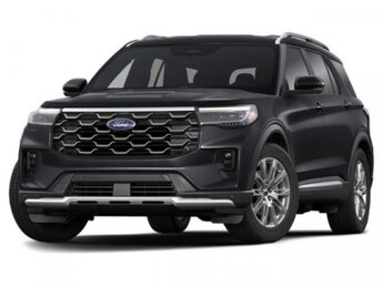 2025 Agate Black Metallic Ford Explorer Platinum RWD Automatic 4 Door Twin Turbo Premium Unleaded V-6 3.0 L/183 Engine SUV