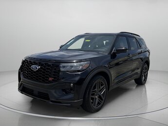 2025 Agate Black Metallic Ford Explorer ST Twin Turbo Premium Unleaded V-6 3.0 L/183 Engine SUV Automatic 4 Door 4X4