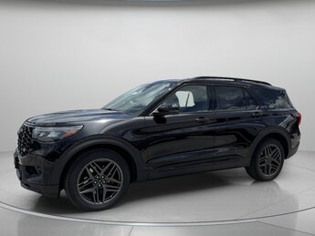 2025 Agate Black Metallic Ford Explorer ST 4X4 SUV Twin Turbo Premium Unleaded V-6 3.0 L/183 Engine