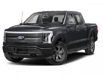 2025 Agate Black Metallic Ford F-150 Lightning Flash 4 Door Electric Engine Automatic