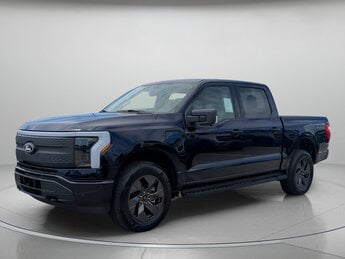 2025 Antimatter Blue Metallic Ford F-150 Lightning Flash Crew Cab Pickup Electric Engine 4 Door Truck Automatic
