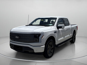 2025 Star White Metallic Tri-Coat Ford F-150 Lightning LARIAT Crew Cab Pickup 4 Door Automatic AWD