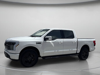 2025 Star White Metallic Tri-Coat Ford F-150 Lightning Platinum 4 Door Truck Automatic AWD