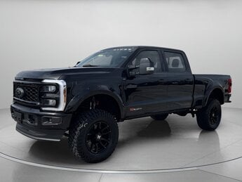 2025 Agate Black Metallic Ford Super Duty F-250 SRW LARIAT Crew Cab Pickup Automatic Truck Intercooled Turbo Diesel V-8 6.7 L/406 Engine 4 Door