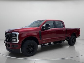 2025 Ruby Red Metallic Tinted Clearcoat Ford Super Duty F-250 SRW LARIAT Automatic 4X4 Intercooled Turbo Diesel V-8 6.7 L/406 Engine Truck