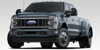 2025 Antimatter Blue Metallic Ford Super Duty F-450 DRW Platinum Truck Intercooled Turbo Diesel V-8 6.7 L/406 Engine Automatic 4X4 4 Door